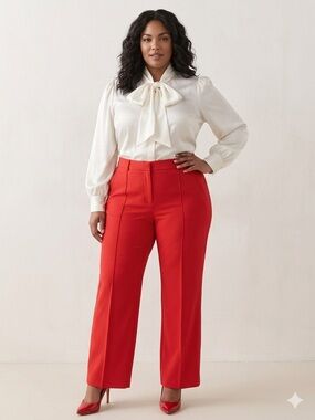 Forever 21 Plus High-Waisted Wide-Leg Trousers - Size 2X